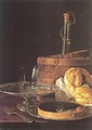 Still-Life with a Box of Sweets and Bread Twists 1770 - Luis Eugenio Melendez
