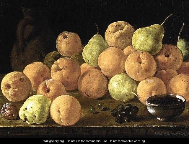 Still-Life of Fruit c. 1765 - Luis Eugenio Melendez