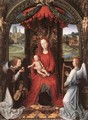 Madonna Enthroned with Child and Two Angels 1490-91 - Hans Memling