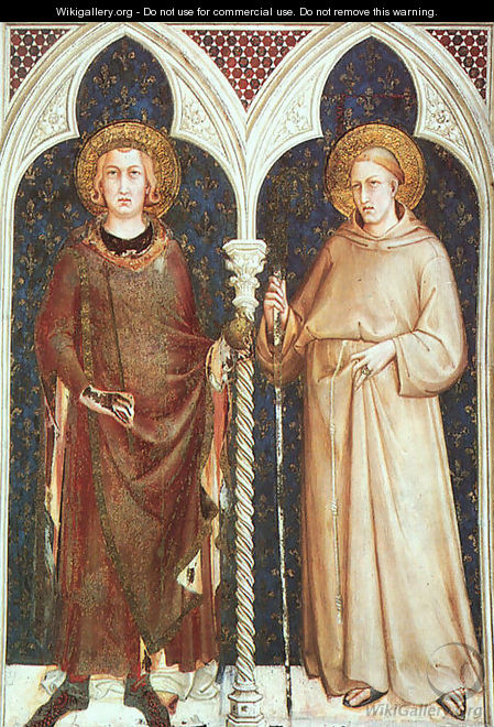 St. Louis of France and St. Louis of Toulouse 1321 - Simone Martini