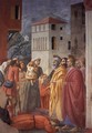 The Distribution of Alms and the Death of Ananias 1426-27 - Masaccio (Tommaso di Giovanni)