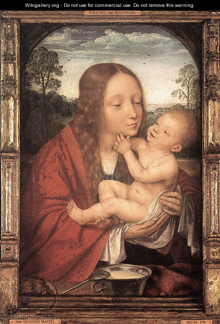 Virgin and Child in a Landscape - Quinten Metsys