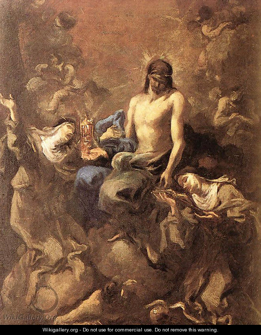 Christ Adored by Two Nuns c. 1715 - Alessandro Magnasco Christ Adored by Two Nuns c. 1715 - Alessandro Magnasco