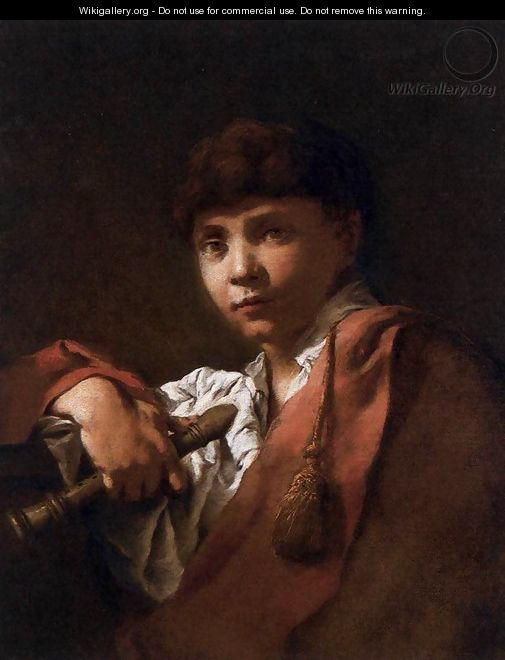 Boy with Flute 1740-50 - Domenico Maggiotto