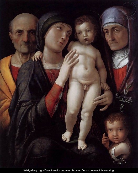 The Holy Family 1495-1500 - Andrea Mantegna