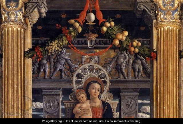 San Zeno Polyptych (detail-1) 1457-60 - Andrea Mantegna