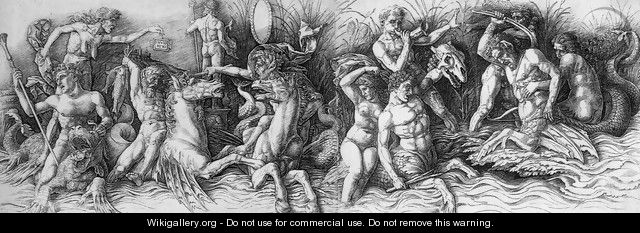 Battle of the Sea Gods 1470s - Andrea Mantegna