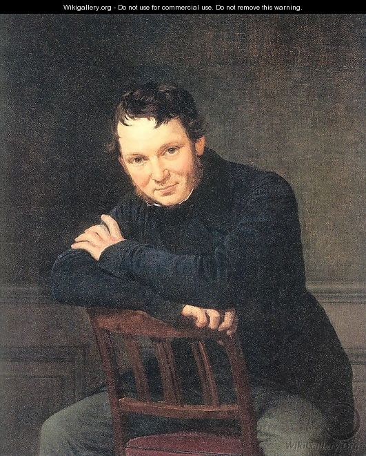 Portrait of the Artist Gottlieb Bindesholl 1834 - Nicolai Wilhelm Marstrand