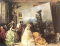 Interior of Munoz Degrain's Studio in Valencia 1867 - Francisco Domingo Marques