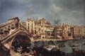 The Rialto Bridge from the Riva del Vin c. 1740 - Michele Marieschi