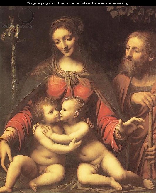 Holy Family with the Infant St John - Bernardino Luini