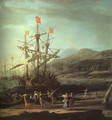 The Trojan Women Setting Fire to their Fleet (detail) - Claude Lorrain (Gellee)