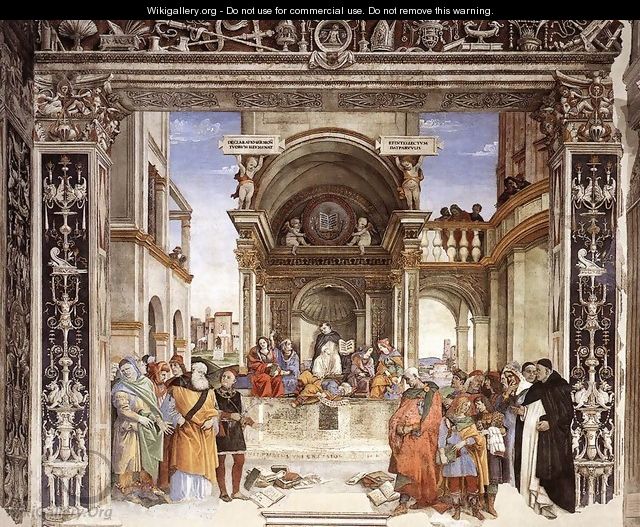 Triumph of St Thomas Aquinas over the Heretics 1489-91 - Filippino Lippi