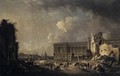 Clearing the Area in front of the Louvre Colonnade (2) c. 1760 - Pierre-Antoine de Machy