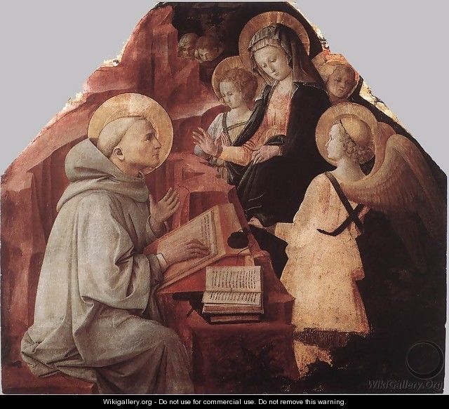 The Virgin Appears to St Bernard 1447 - Fra Filippo Lippi