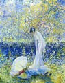 Cherry Blossoms I - Frederick Carl Frieseke