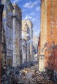 Broad Street Canyon, New York - Colin Campbell Cooper