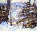 River Bank with Snow - George Gardner Symons