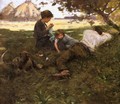 Family Resting under a Tree - Frederick Judd Waugh