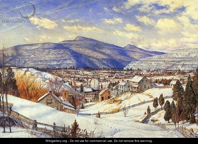Winter Landscape, Valley of the Catskills - Charles Herbert Moore