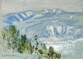 Looking towards Mount Adams from Mount Hood - Frederick Childe Hassam