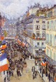 July Fourteenth, Rue Daunou - Frederick Childe Hassam