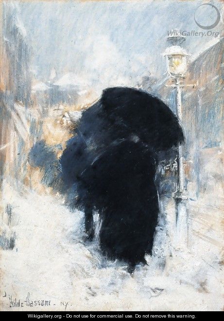 A New York Blizzard - Frederick Childe Hassam