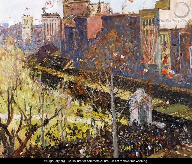 Victory Parade, Boston, April 25, 1919 - Charles Herbert Woodbury