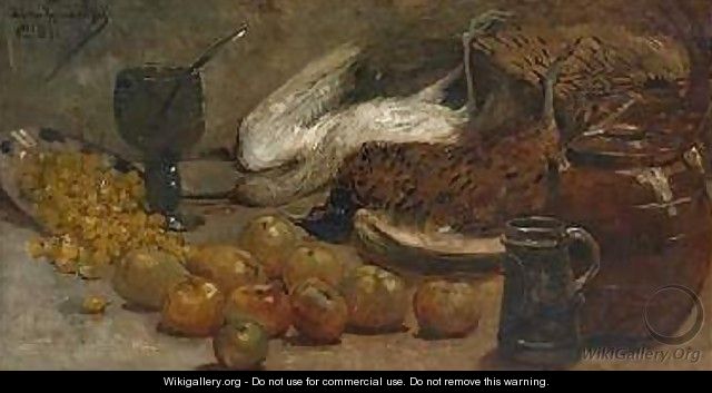 Still life with Pheasants - Theo van Rysselberghe