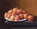 Peaches with Dew in a Bowl - Severin Roesen
