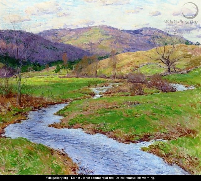 Swollen Brook (No. 2) - Willard Leroy Metcalf
