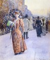 New York Street Scene - Frederick Childe Hassam