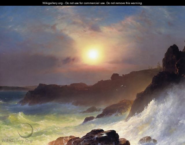 Coast Scene, Mount Desert - Frederic Edwin Church Coast Scene, Mount Desert - Frederic Edwin Church