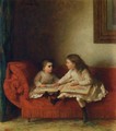 The Lesson - Eastman Johnson