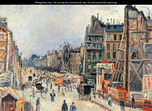 The Opening of the Rue Reaumur - Maximilien Luce