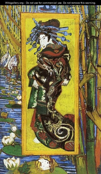 Japonaiserie: Oiran (after Kesai Eisen) - Vincent Van Gogh