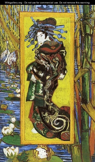 Japonaiserie: Oiran (after Kesai Eisen) - Vincent Van Gogh Japonaiserie: Oiran (after Kesai Eisen) - Vincent Van Gogh