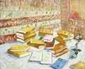 Still Life with Books, "Romans Parisiens" - Vincent Van Gogh