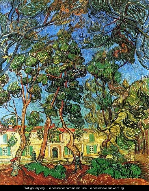 The Grounds of the Asylum - Vincent Van Gogh