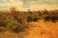 Stag and Doe in a Landscape - Rosa Bonheur