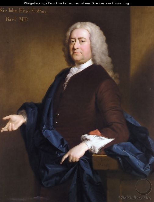 Portrait of Sir John Hynde Cotton, 3rd BT. - Allan Ramsay