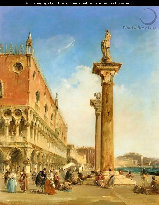 The Ducal Palace from the Piazzetta - Edward Pritchett