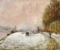 Quai Saint Bernard in the Snow - Armand Guillaumin