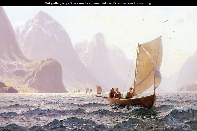 Regatta on a Norwegian Fiord - Hans Dahl
