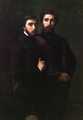 Double Portrait of the d'Assy Brothers - Jean Hippolyte Flandrin