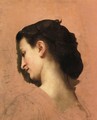 Study of a Young Girl's Head - William-Adolphe Bouguereau