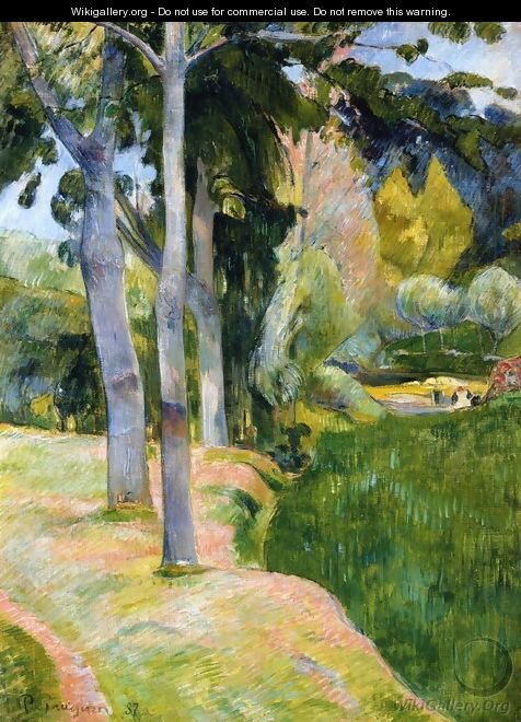 The Large Trees - Paul Gauguin