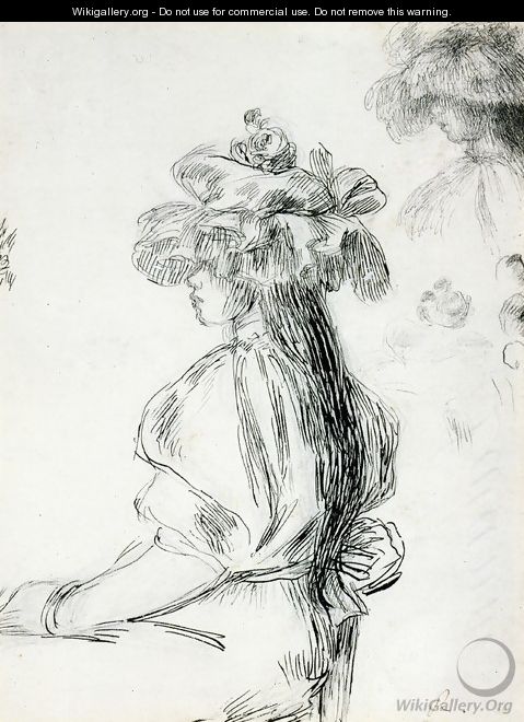 Portrait of a Little Girl I - Pierre Auguste Renoir