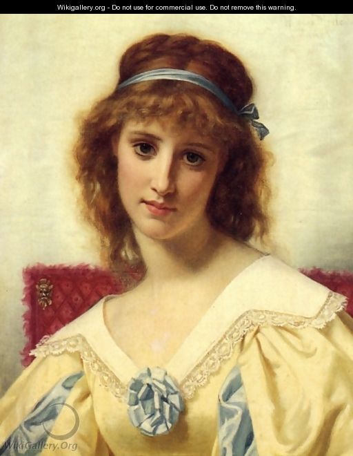 Portrait of a Young Beauty - Hugues Merle