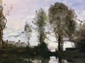 Edge of a Lake - Jean-Baptiste-Camille Corot